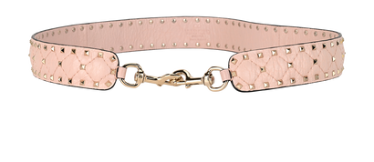 Valentino Garavani Rockstud Bag Strap, &pound;250, Accessories, Pink, Leather, Front view